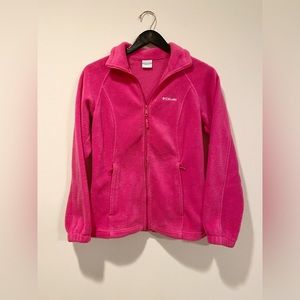 Hot pink Columbia fleece jacket